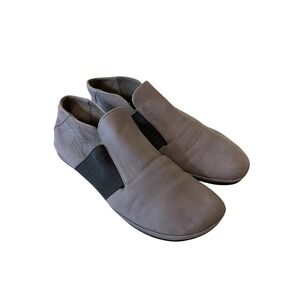 Camper Girls Grey Leather Slip On Ankle Boots, 35 /